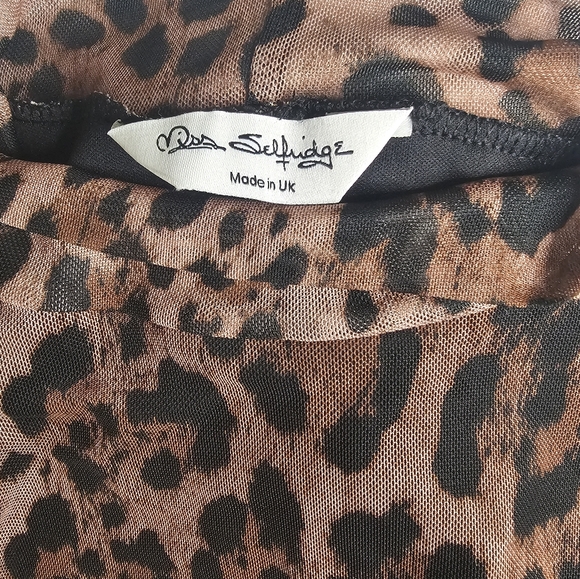 Miss Selfridge Leopard Print Dress NWOT - Picture 5 of 6